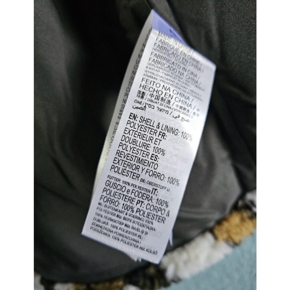 RVCA | NWT "Birdie" Plaid Faux Shearling Fleece Oversized Shirt Jacket - Picture 11 of 13